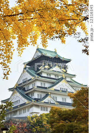 秋の大阪城 秋の大阪城 12316345