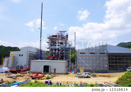 バイオマス発電所の建築現場 バイオマス発電所の建築現場 12316614