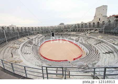 Arles amphitheater in Arles, France Arles amphitheater in Arles, France 12316913