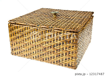 Wicker Box isolated on white background Wicker Box isolated on white background 12317487