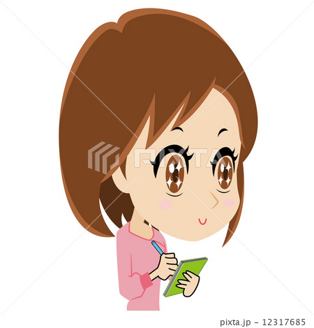 メモを取る若い女性 12317685