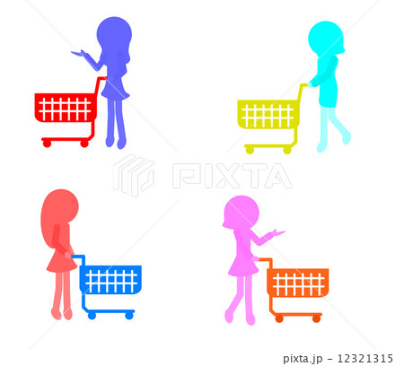 カートを押す女性 12321315