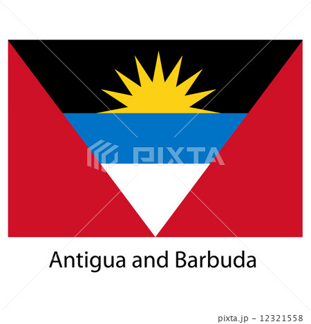 Flag  of the country  antigua and barbuda. Vector illustration.  12321558