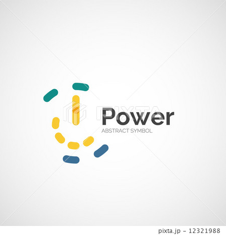 Power button logo design 12321988