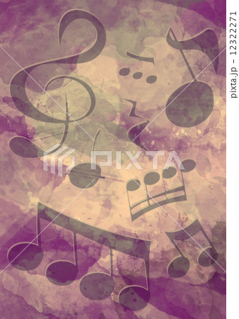 水彩画風　音楽素材 12322271