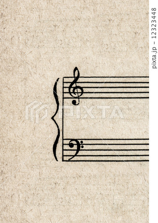 antique paper sheet for musical notes antique paper sheet for musical notes 12323448