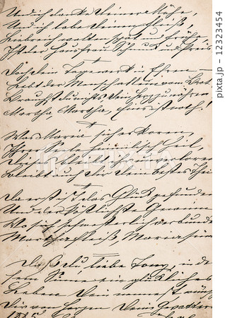 vintage handwriting with undefined text 12323454