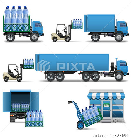 Vector Mineral Water Shipping Vector Mineral Water Shipping 12323696