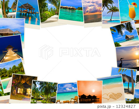 Frame made of summer beach maldives images Frame made of summer beach maldives images 12324827