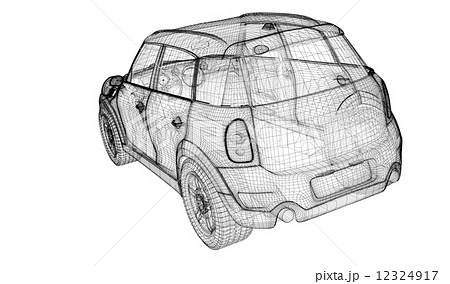 car 3D model car 3D model 12324917