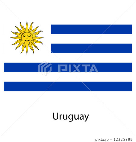 Flag of the country uruguay. Vector illustration. Flag of the country uruguay. Vector illustration. 12325399