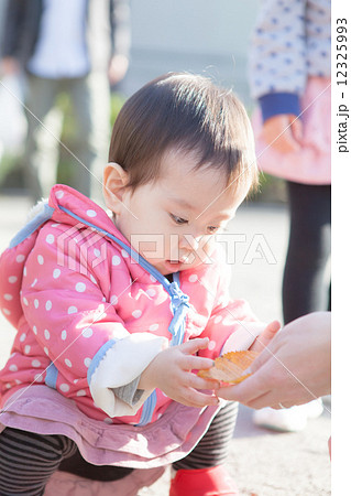 1才 女の子 落ち葉 1才 女の子 落ち葉 12325993