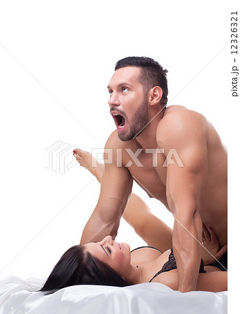 Image of naked guy showing orgasm during sex 12326321