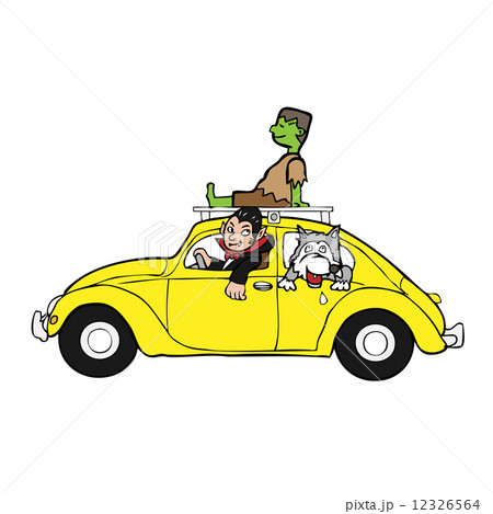 Halloween vampire wolf monster drive 12326564