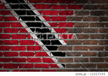 Brick wall texture with flag Brick wall texture with flag 12327245