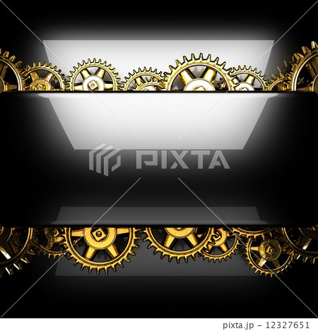 metal polished background with cogwheel gears metal polished background with cogwheel gears 12327651