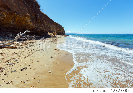 Summer beach view (Greece, Lefkada). 12328305