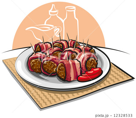 Bacon Wrapped Meatballs 12328533