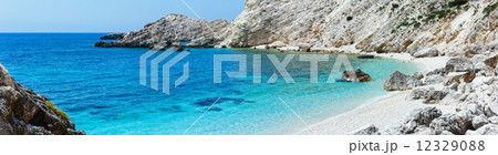 Petani Beach panorama (Kefalonia, Greece) 12329088