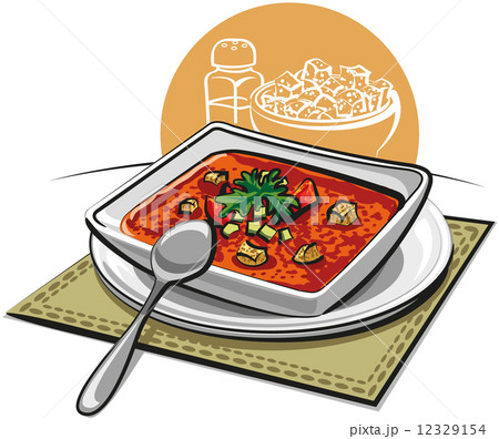 gazpacho with croutons 12329154