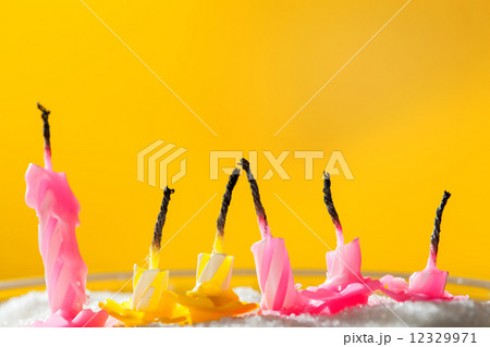 Six blow out candles 12329971