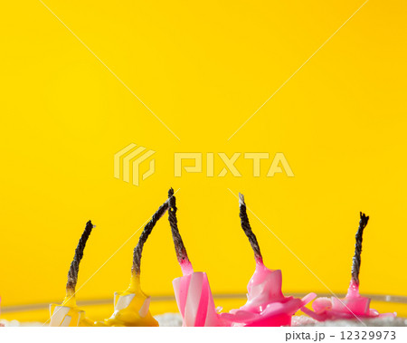 Six blow out candles 12329973