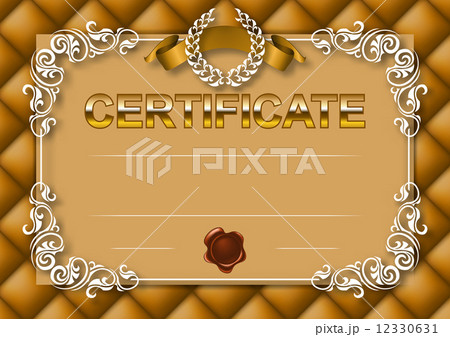 Elegant template of certificate, diploma Elegant template of certificate, diploma 12330631