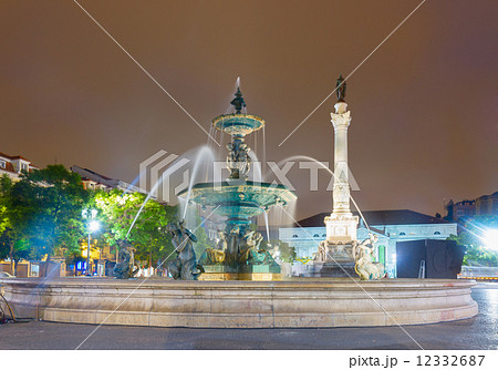 Rossio square at night, Lisbon Rossio square at night, Lisbon 12332687
