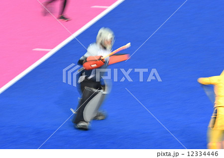 ホッケーのゴールキーパー ホッケーのゴールキーパー 12334446