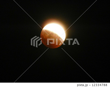 皆既月蝕　2014年10月8日北海道千歳にて 12334788