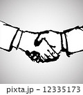 Doodle shake hand.Vectoe illustrator EPS10. 12335173