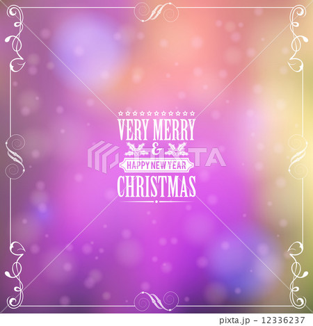 Retro Christmas Frame 12336237