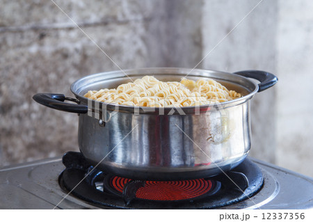 Noodle Ramen soup with cabbage. 12337356