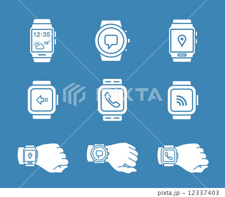 Smartwatch icons 12337403