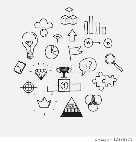 Hand draw doodle elements business scetches Concept infographic finance analytics learnings progress Hand draw doodle elements business scetches Concept infographic finance analytics learnings progress 12338375