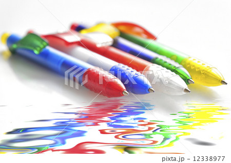coloured ball pens 12338977