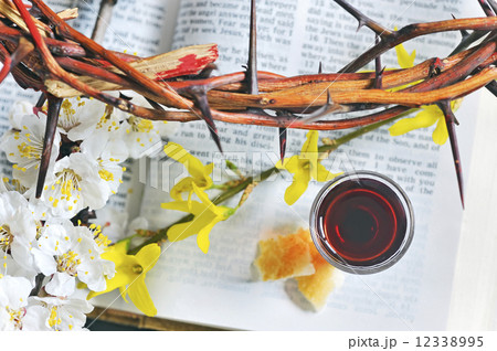 crown on bible 12338995