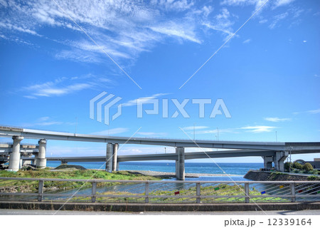 小田原市　早川河口の風景　昼間 12339164