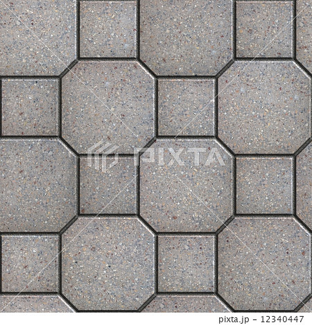 Gray Square and Octagon Paving Slabs. Gray Square and Octagon Paving Slabs. 12340447