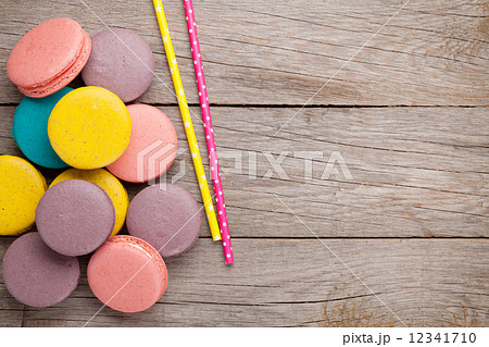 Colorful macaron cookies 12341710