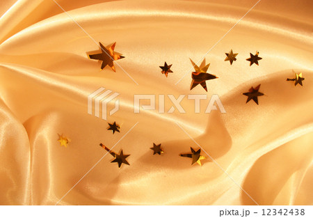 New year holiday golden silk as background New year holiday golden silk as background 12342438