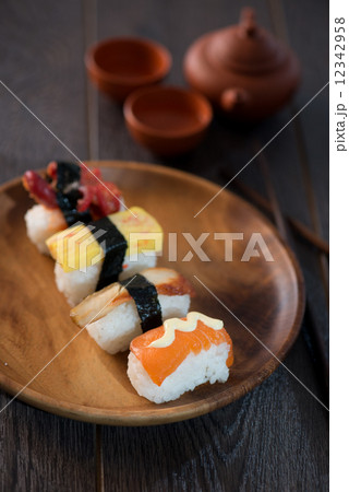 various sushi various sushi 12342958