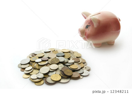 piggy bank with coins 12348211