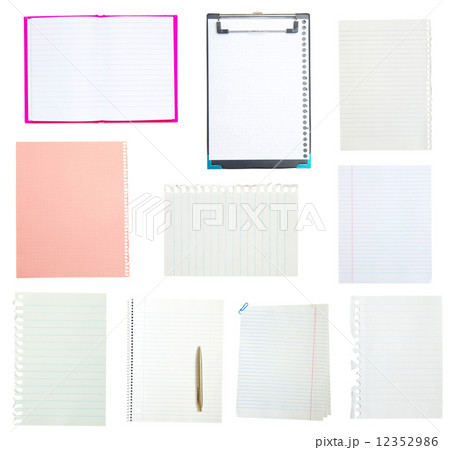 A page ripped off from the notebook. 12352986