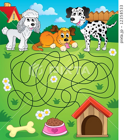 Maze 14 with dogs 12358533
