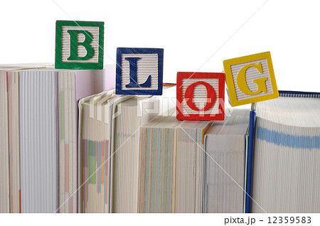 Blog block word on books 12359583