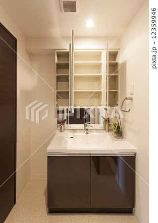 洗面化粧台　（収納の扉を開いたパターン）103 12359946