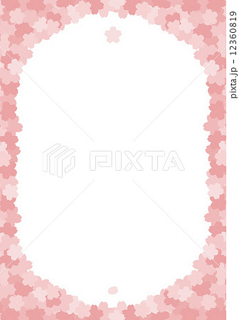 桜のフレーム_シャープ桜 12360819