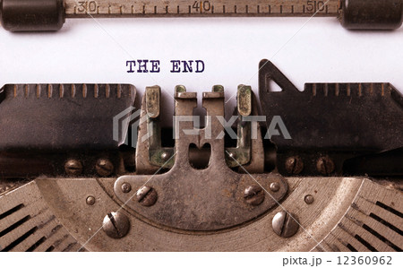 Vintage inscription made by old typewriter 12360962