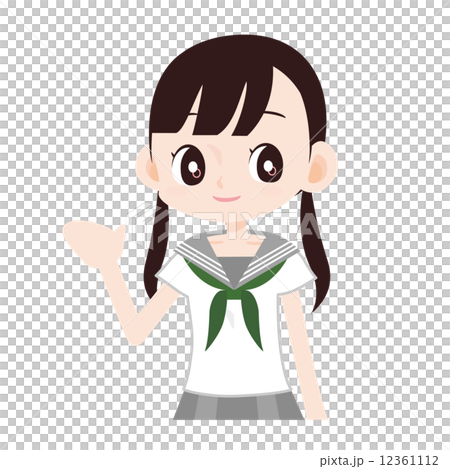 Bishojo wearing a sailor suit Bishojo wearing a sailor suit 12361112